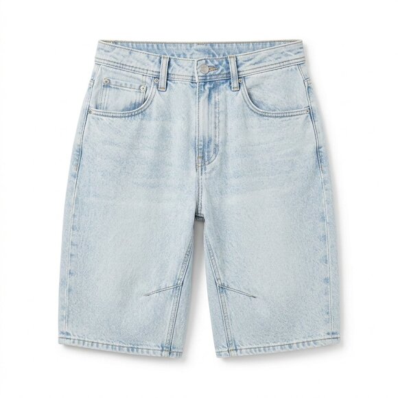 Rise Supply Co Pants - Rise Supply Co Womens High Rise Baggy Denim Shorts Jorts Light Wash 9 Streetwear